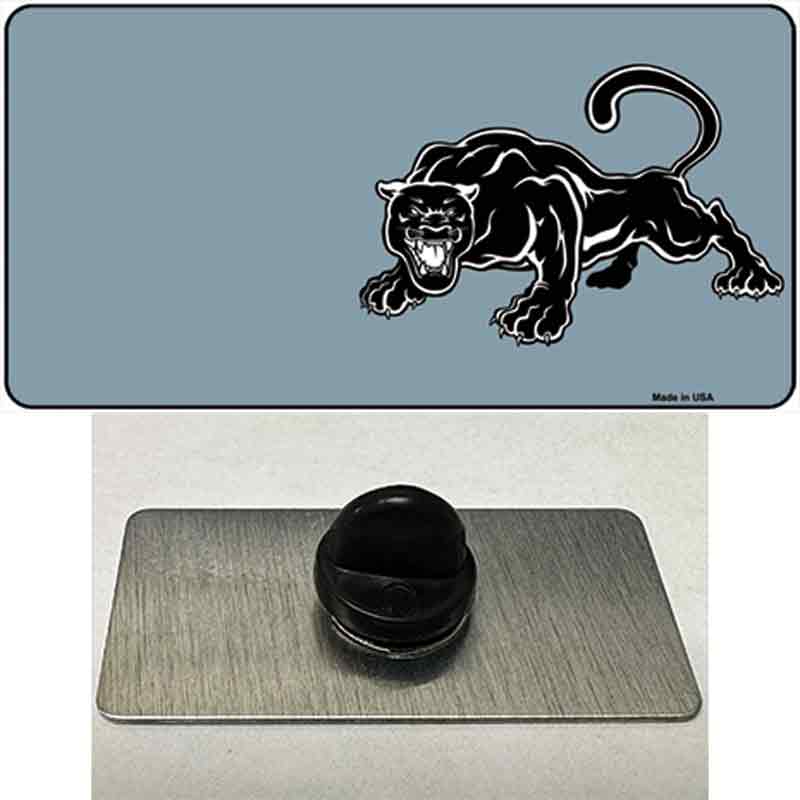 PIN-LP-3543 1.5 x 0.75 in. Black Panther Offset Novelty Rectangle Metal Hat Pin