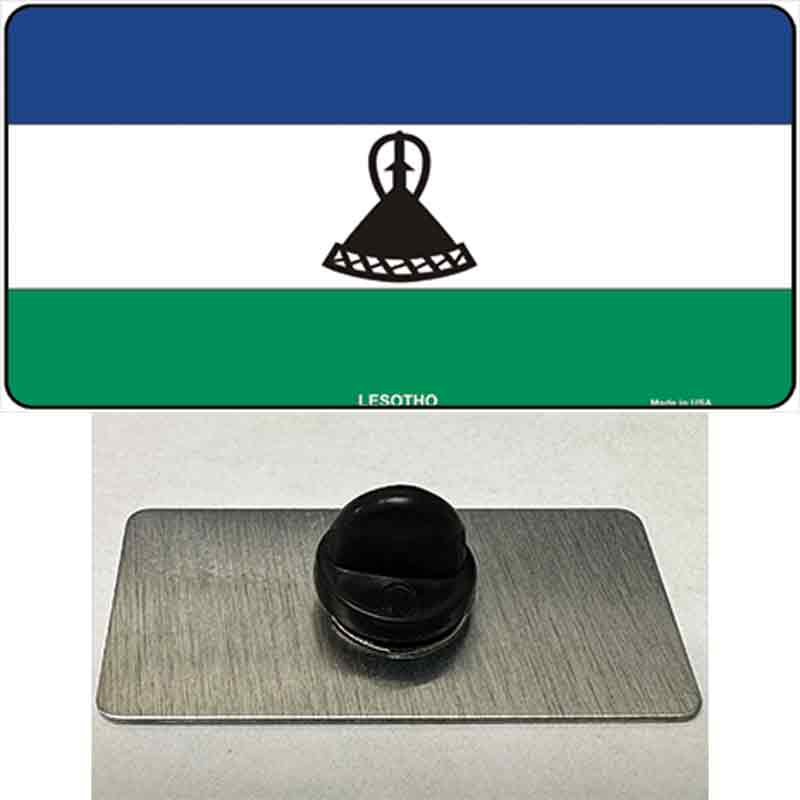 PIN-LP-4076 1.5 x 0.75 in. Lesotho Flag Novelty Rectangle Metal Hat Pin