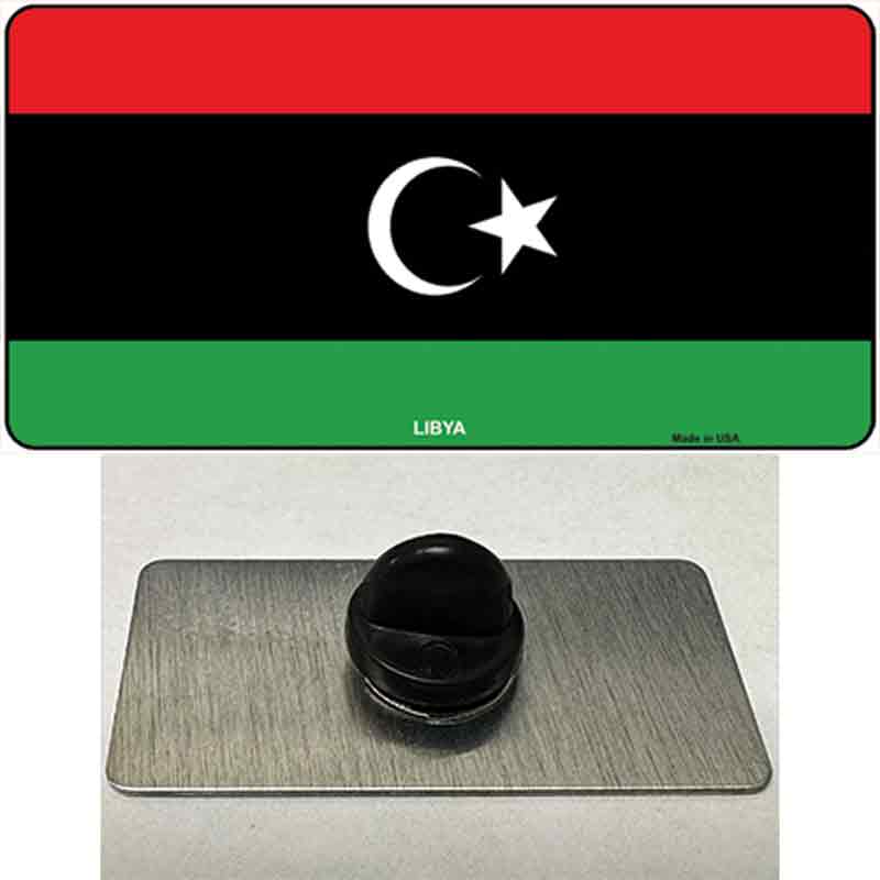 PIN-LP-4079 1.5 x 0.75 in. Libya Flag Novelty Rectangle Metal Hat Pin