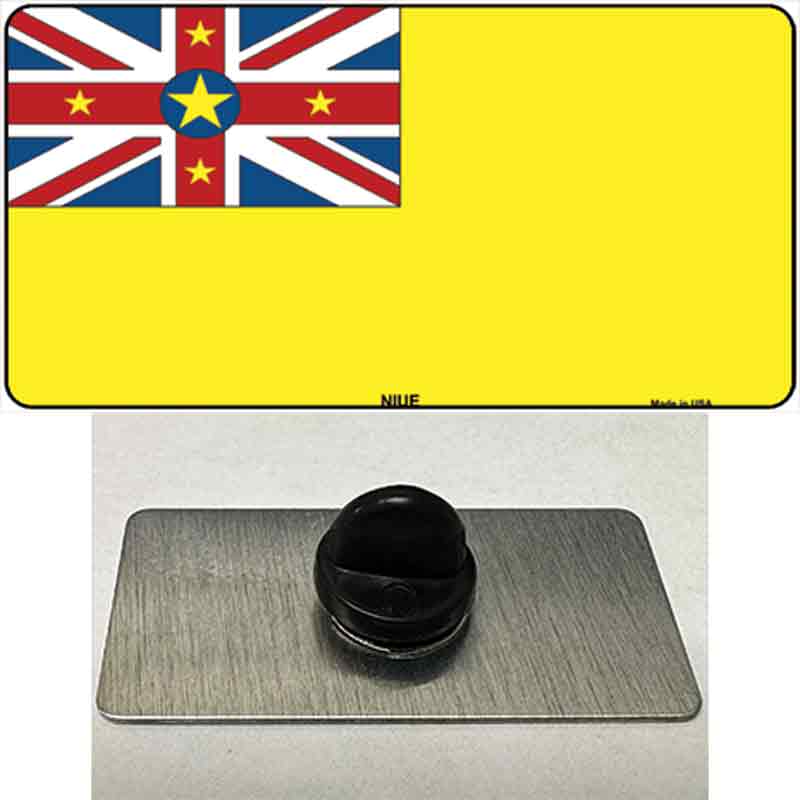 PIN-LP-4112 1.5 x 0.75 in. Nive Flag Novelty Rectangle Metal Hat Pin