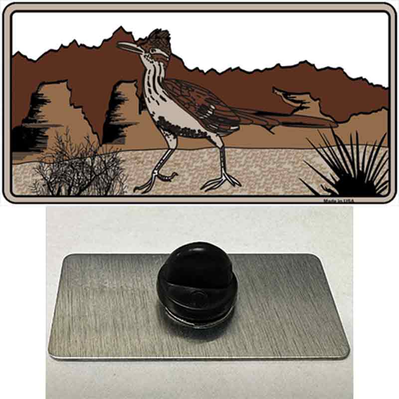 PIN-LP-4753 1.5 x 0.75 in. Roadrunner Novelty Rectangle Metal Hat Pin