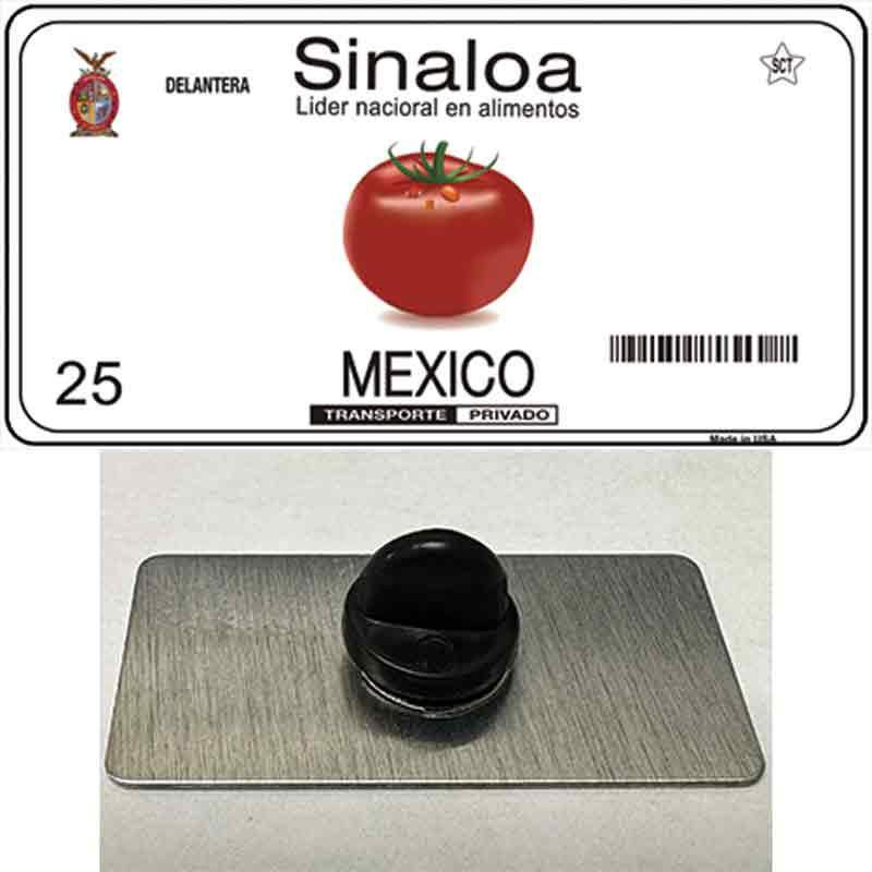 PIN-LP-4790 1.5 x 0.75 in. Sinaloa Mexico Novelty Rectangle Metal Hat Pin