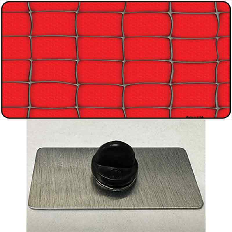 PIN-LP-5093 1.5 x 0.75 in. Web Red Novelty Rectangle Metal Hat Pin