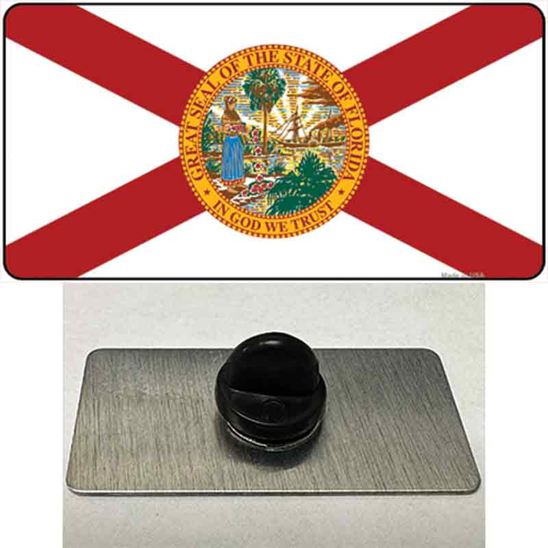 PIN-LP-519 1.5 x 0.75 in. Florida State Flag Novelty Rectangle Metal Hat Pin