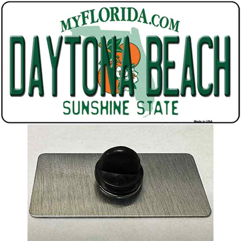 PIN-LP-6003 1.5 x 0.75 in. Daytona Beach Florida Novelty Rectangle Metal Hat Pin