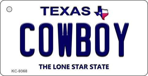 KC-9368 Cowboy Texas Background Novelty Key Chain