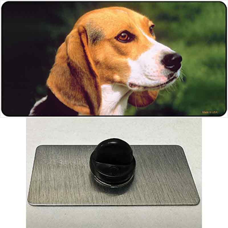 PIN-LP-2157 1.5 x 0.75 in. Beagle Dog Novelty Rectangle Metal Hat Pin