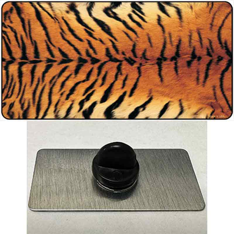 PIN-LP-2193 1.5 x 0.75 in. Tiger Pattern Novelty Rectangle Metal Hat Pin