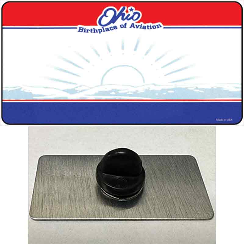 PIN-LP-2250 1.5 x 0.75 in. Ohio State Blank Novelty Rectangle Metal Hat Pin