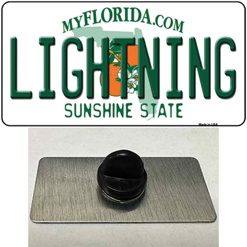 PIN-LP-2285 1.5 x 0.75 in. Lightning Florida State Novelty Rectangle Metal Hat Pin