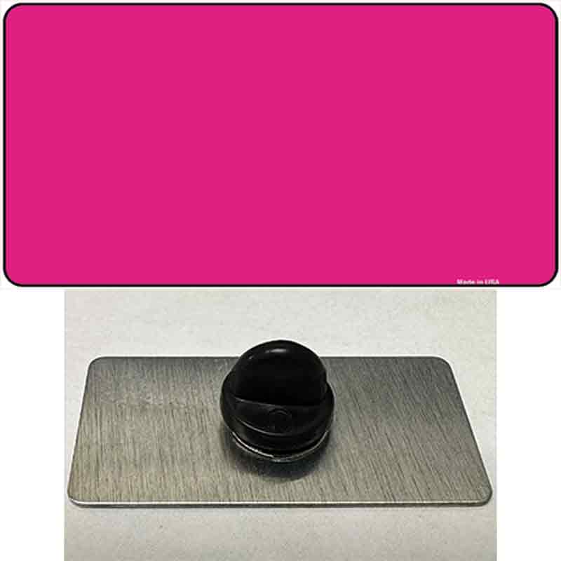 PIN-LP-2363 1.5 x 0.75 in. Pink Solid Novelty Rectangle Metal Hat Pin