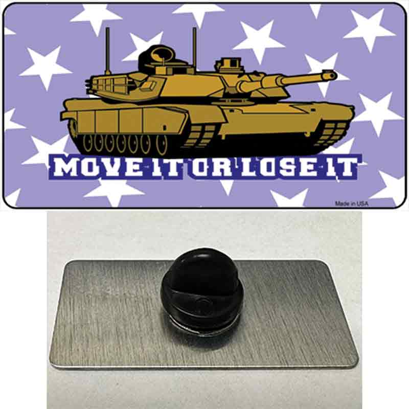 PIN-LP-2393 1.5 x 0.75 in. Move It or Lose It Novelty Rectangle Metal Hat Pin