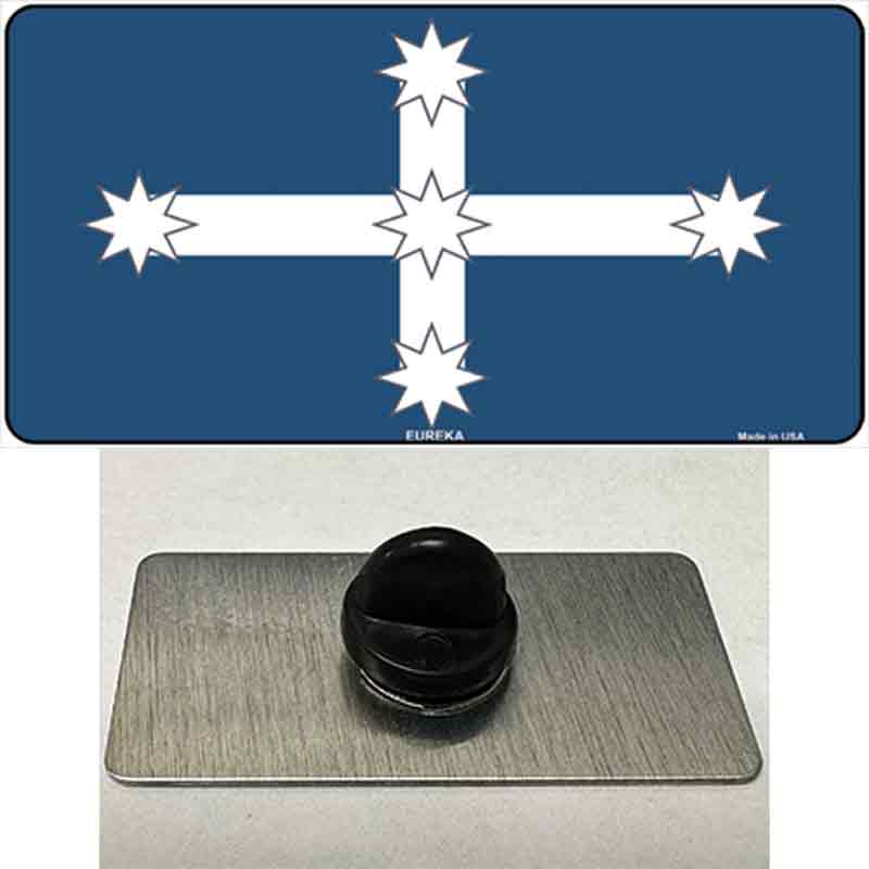PIN-LP-2497 1.5 x 0.75 in. Eureka Flag Novelty Rectangle Metal Hat Pin