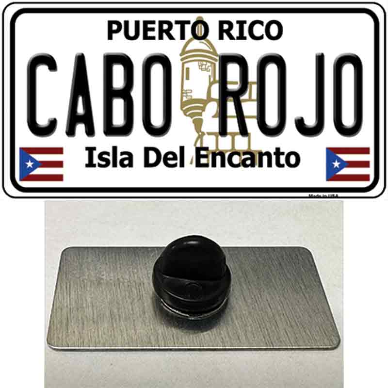 PIN-LP-2821 1.5 x 0.75 in. Cabo Rojo Novelty Rectangle Metal Hat Pin