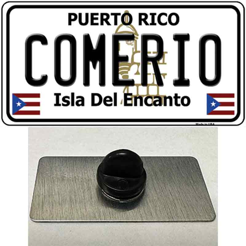 PIN-LP-2832 1.5 x 0.75 in. Comerio Novelty Rectangle Metal Hat Pin