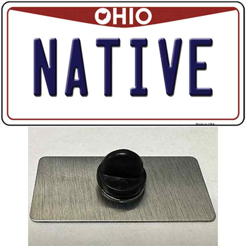 PIN-LP-10092 1.5 x 0.75 in. Native Ohio Novelty Rectangle Metal Hat Pin