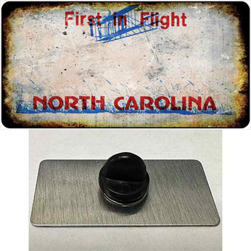 PIN-LP-8150 1.5 x 0.75 in. North Carolina Rusty Blank Novelty Rectangle Metal Hat Pin
