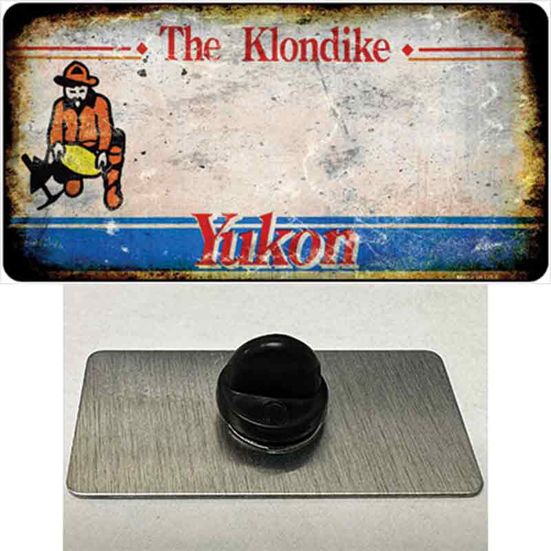 PIN-LP-8173 1.5 x 0.75 in. Yukon Rusty Blank Novelty Rectangle Metal Hat Pin