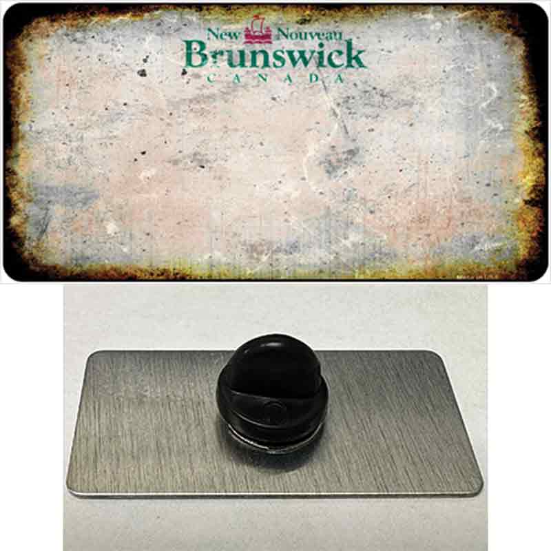 PIN-LP-8179 1.5 x 0.75 in. Brunswick Rusty Blank Novelty Rectangle Metal Hat Pin