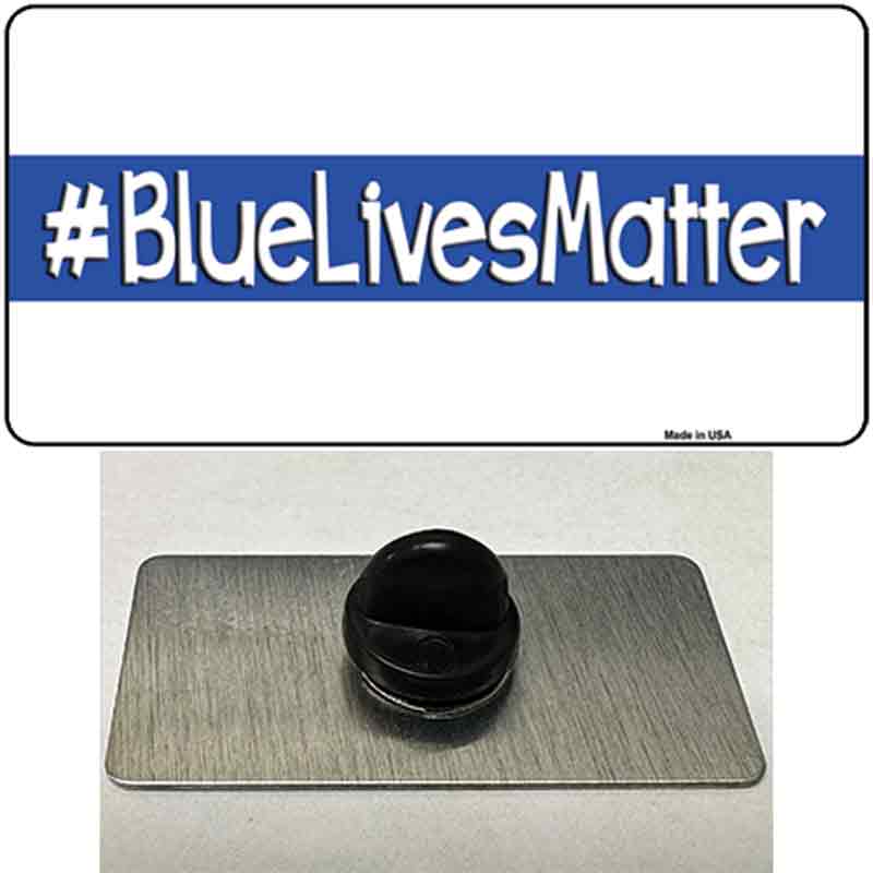 PIN-LP-8248 1.5 x 0.75 in. Blue Lives Matter Novelty Rectangle Metal Hat Pin