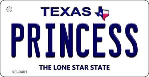 KC-9401 Princess Texas Background Novelty Key Chain