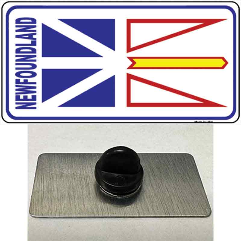 PIN-LP-838 1.5 x 0.75 in. Foundland Flag Novelty Rectangle Metal Hat Pin