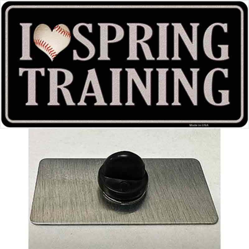 PIN-LP-8549 1.5 x 0.75 in. I Love Spring Training Novelty Rectangle Metal Hat Pin