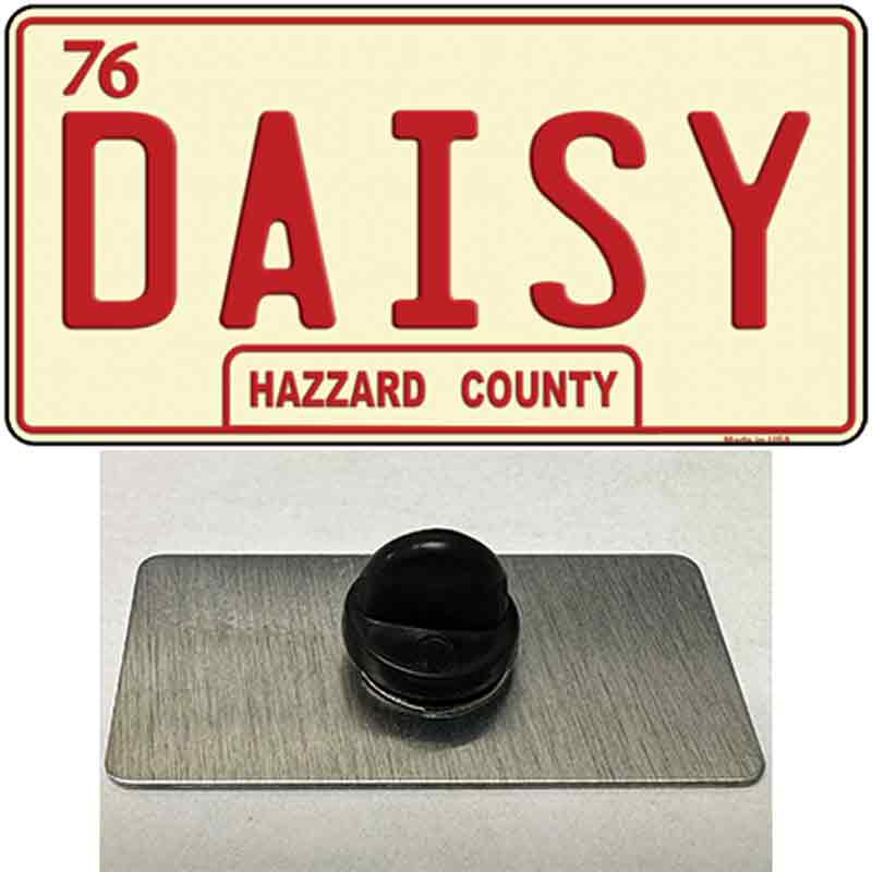 PIN-LP-8713 1.5 x 0.75 in. Daisy Novelty Rectangle Metal Hat Pin