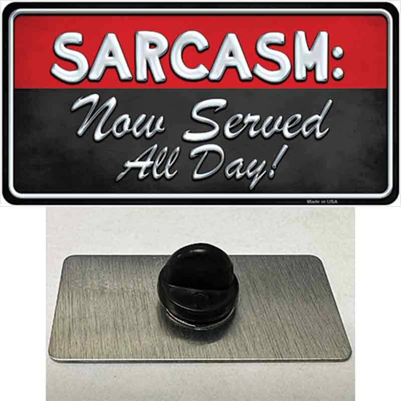 PIN-LP-8783 1.5 x 0.75 in. Sarcasm Novelty Rectangle Metal Hat Pin