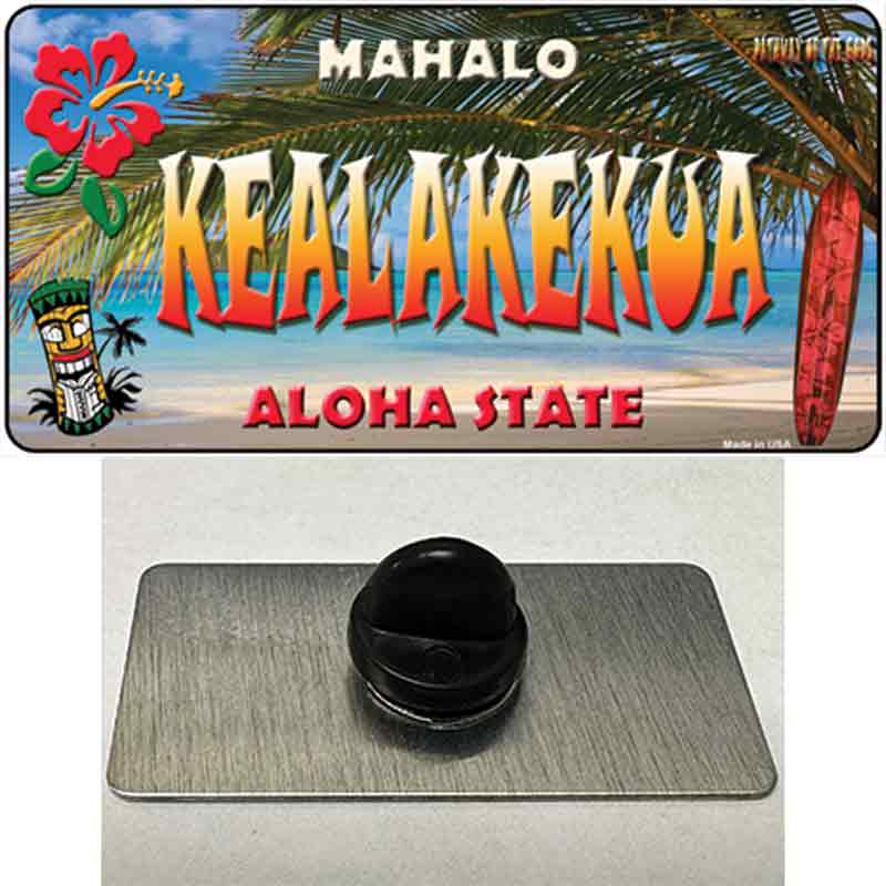 PIN-LP-7819 1.5 x 0.75 in. Kealakekua Hawaii State Novelty Rectangle Metal Hat Pin