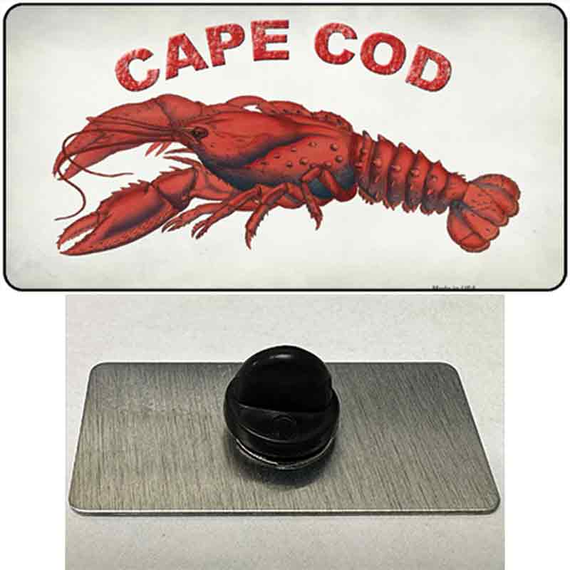 PIN-LP-14164 1.5 x 0.75 in. Cape Cod Lobster Novelty Rectangle Metal Hat Pin