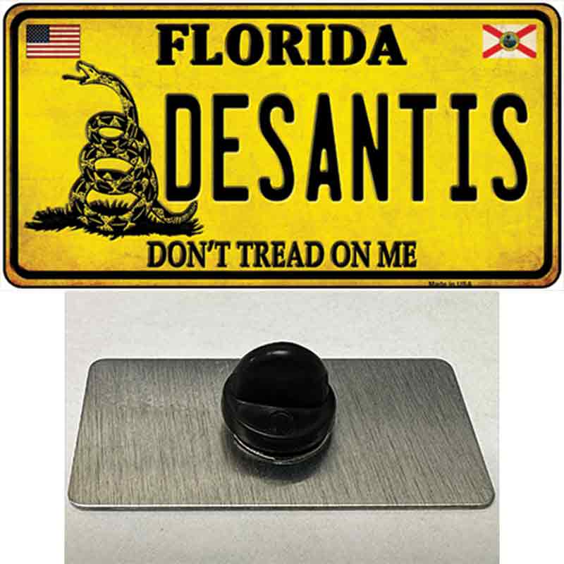 PIN-LP-14191 1.5 x 0.75 in. Desantis Florida Dont Tread on Me Novelty Rectangle Metal Hat Pin