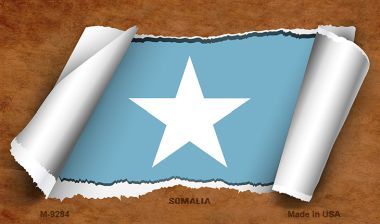 M-9284 Somalia Flag Scroll Novelty Metal Magnet