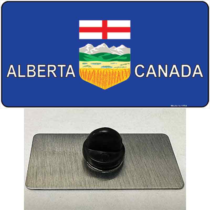 PIN-LP-500 1.5 x 0.75 in. Alberta Canada Novelty Rectangle Metal Hat Pin