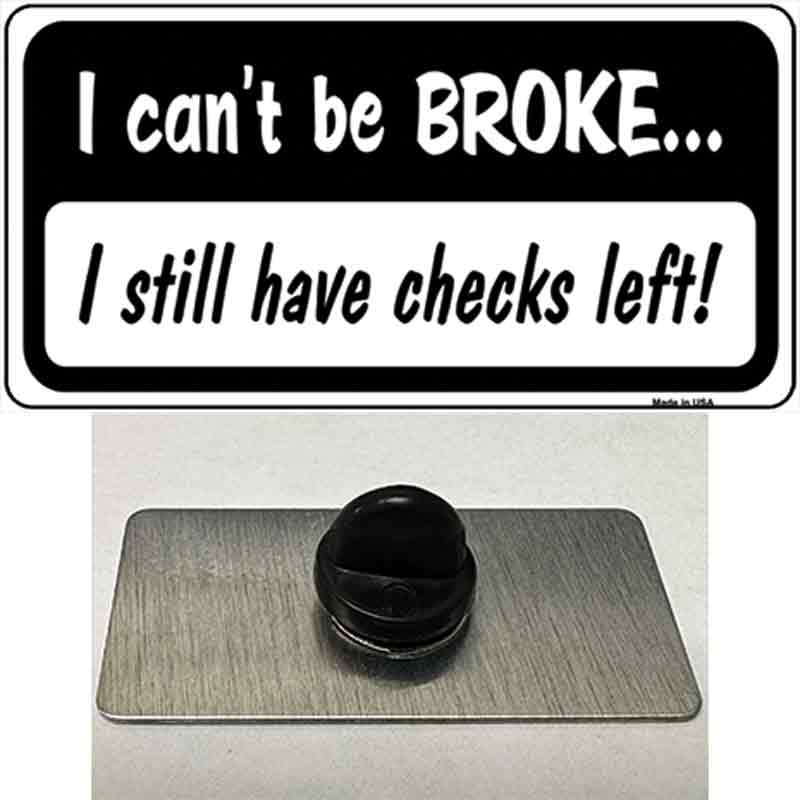 PIN-LP-5228 1.5 x 0.75 in. I Still Have Checks Left Novelty Rectangle Metal Hat Pin
