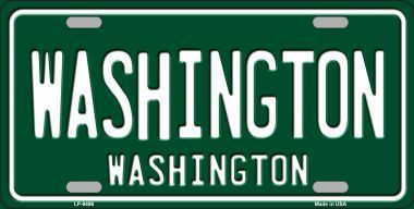 LP-9496 Washington Green Background Metal Novelty License Plate