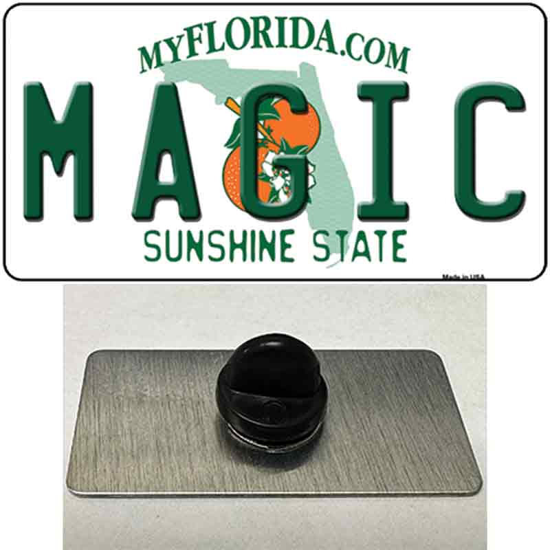 PIN-LP-2584 1.5 x 0.75 in. Magic Florida State Novelty Rectangle Metal Hat Pin
