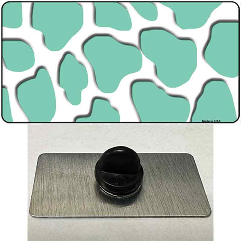PIN-LP-2948 1.5 x 0.75 in. Mint White Giraffe Novelty Rectangle Metal Hat Pin