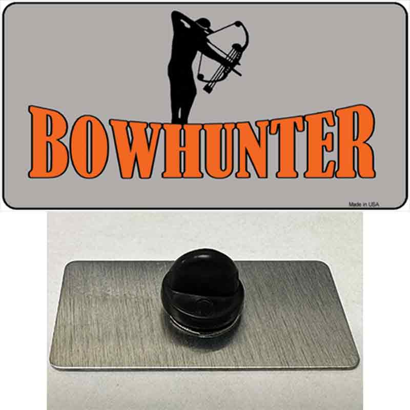 PIN-LP-327 1.5 x 0.75 in. Bow Hunter Novelty Rectangle Metal Hat Pin