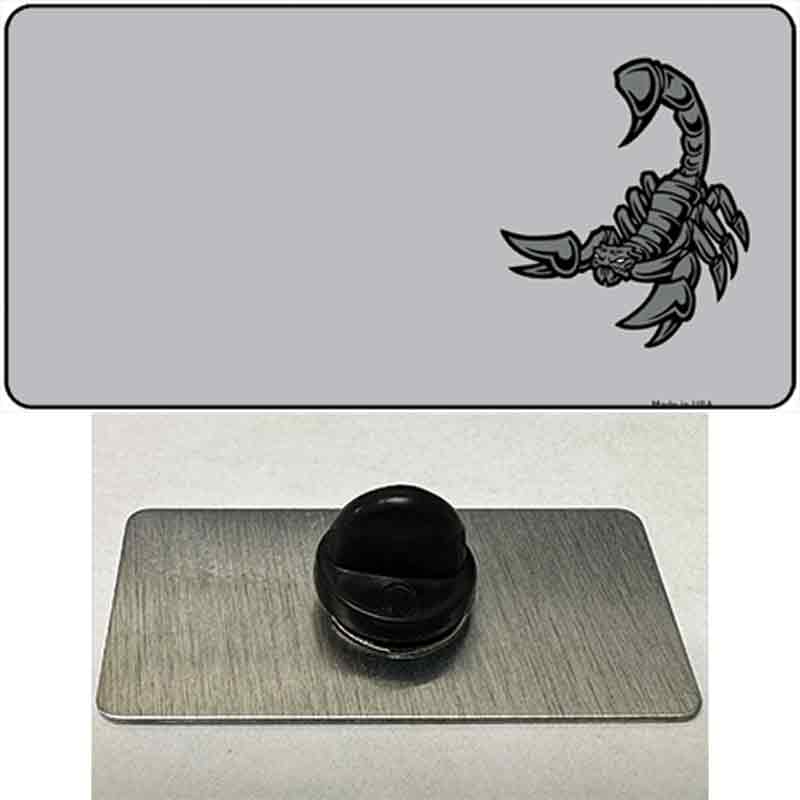 PIN-LP-3498 1.5 x 0.75 in. Scorpion Offset Novelty Rectangle Metal Hat Pin