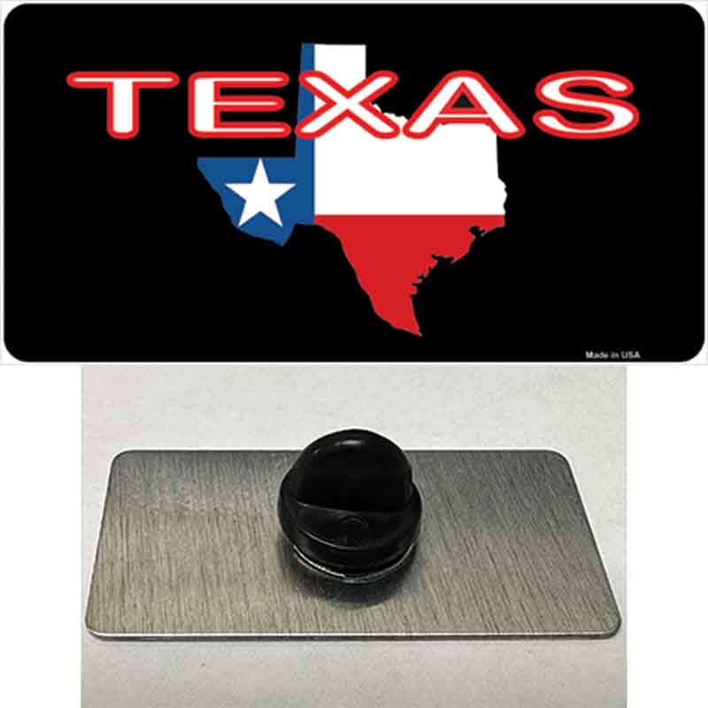 PIN-LP-3559 1.5 x 0.75 in. Texas Filled State Flag Novelty Rectangle Metal Hat Pin