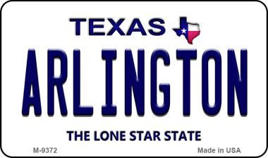 M-9372 Arlington Texas Background Novelty Metal Magnet