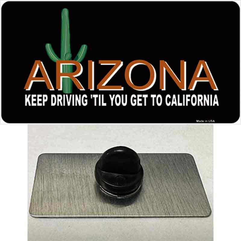 PIN-LP-3732 1.5 x 0.75 in. Arizona Keep Driving Novelty Rectangle Metal Hat Pin