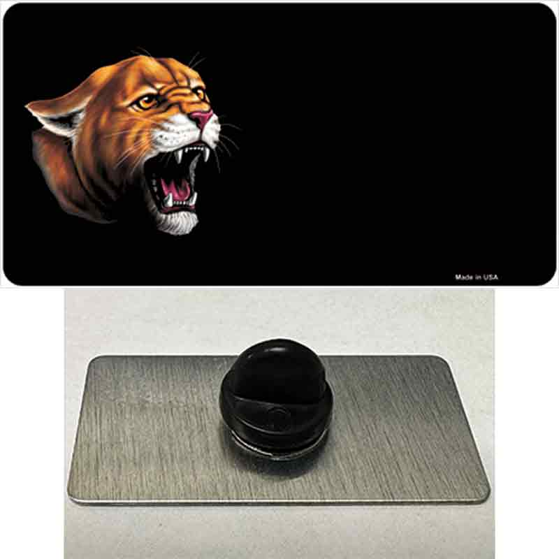PIN-LP-3742 1.5 x 0.75 in. Cougar Offset Novelty Rectangle Metal Hat Pin