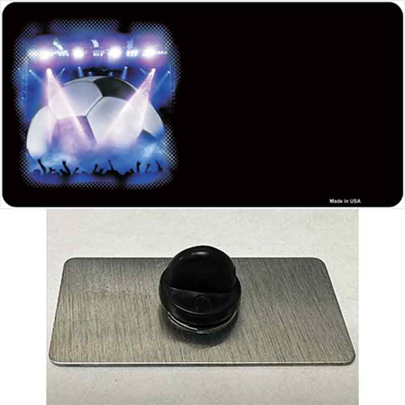 PIN-LP-3788 1.5 x 0.75 in. Soccer Game Offset Novelty Rectangle Metal Hat Pin