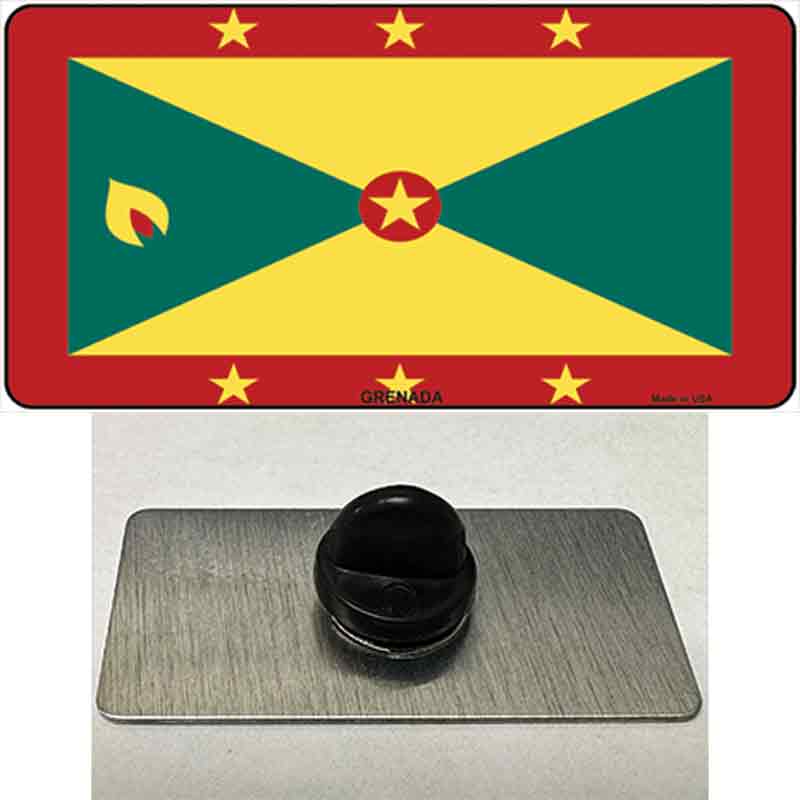 PIN-LP-4021 1.5 x 0.75 in. Grenada Flag Novelty Rectangle Metal Hat Pin