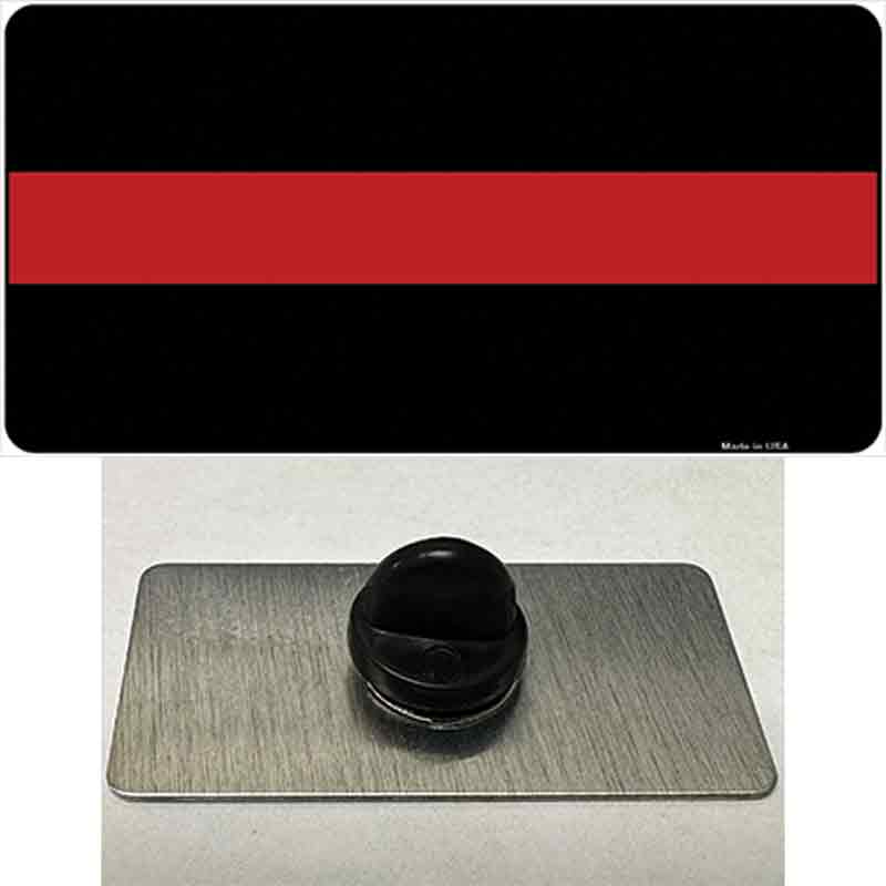 PIN-LP-4182 1.5 x 0.75 in. Thin Red Line Fire Novelty Rectangle Metal Hat Pin