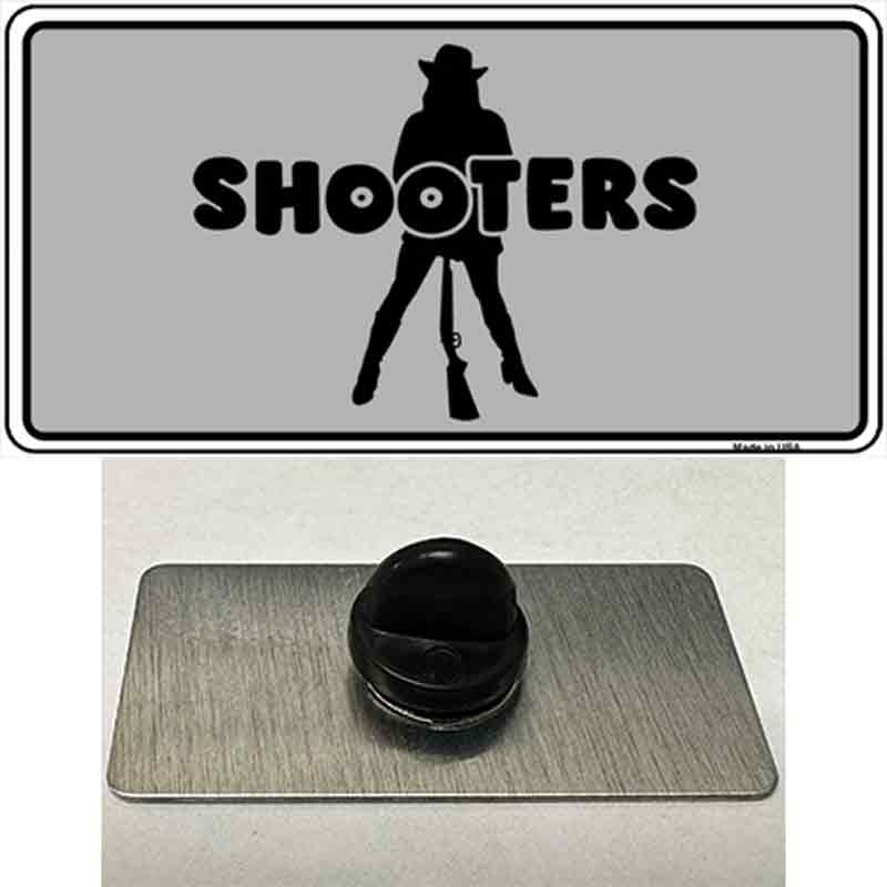 PIN-LP-4676 1.5 x 0.75 in. Shooters Novelty Rectangle Metal Hat Pin