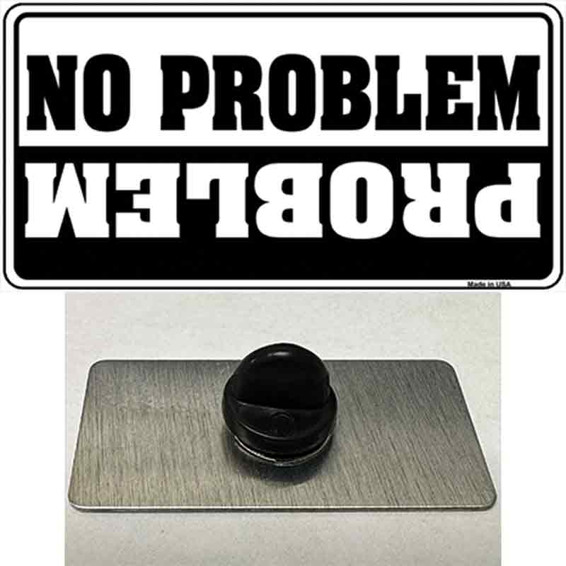 PIN-LP-5170 1.5 x 0.75 in. No Problem Novelty Rectangle Metal Hat Pin