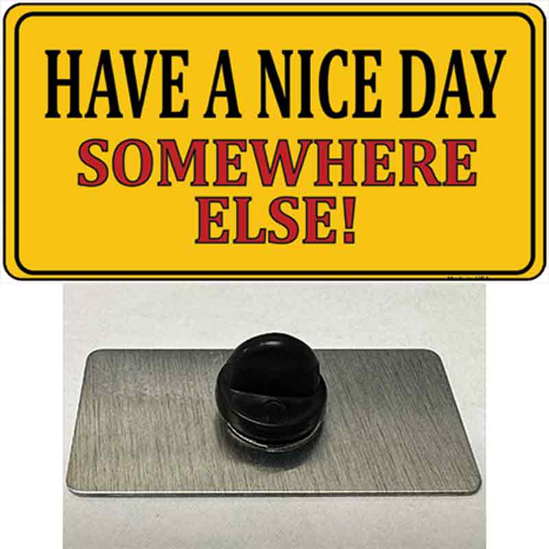 PIN-LP-5214 1.5 x 0.75 in. Have a Nice Day Novelty Rectangle Metal Hat Pin